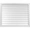Ekena Millwork Vertical Surface Mount PVC Gable Vnt: Non-Functional, w/2"W x 1-1/2"H, Brickmould Frame, 40"W x 32"H GVPVE40X3202SN - alternate 1